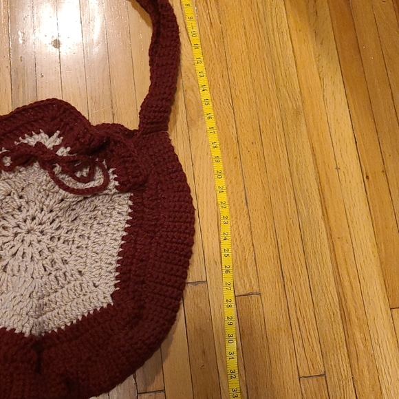 Vintage large sack bag hand knit - Picture 4 of 4